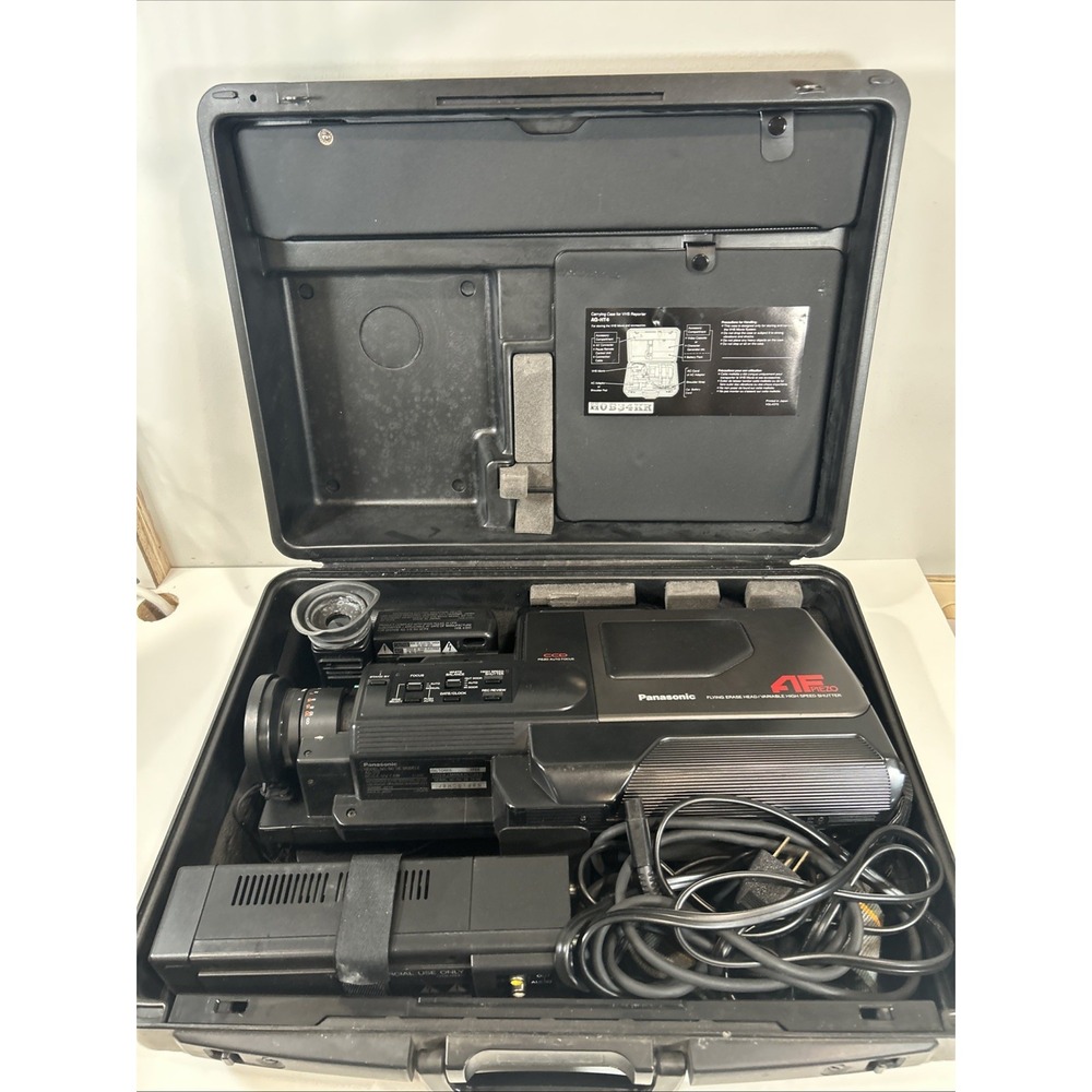 Panasonic AF Piezo Pro Line VHS Reporter Movie System AG-180 / AG-HT4-4 – Untest